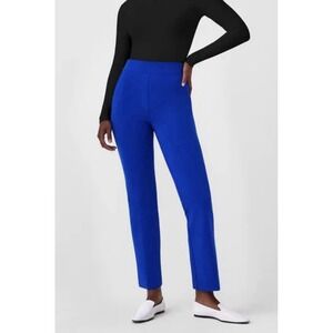 NEW SPANX SPANXsmooth PerfectFit Ponte Kick Flare Pant L 10-12 Blue 20386R